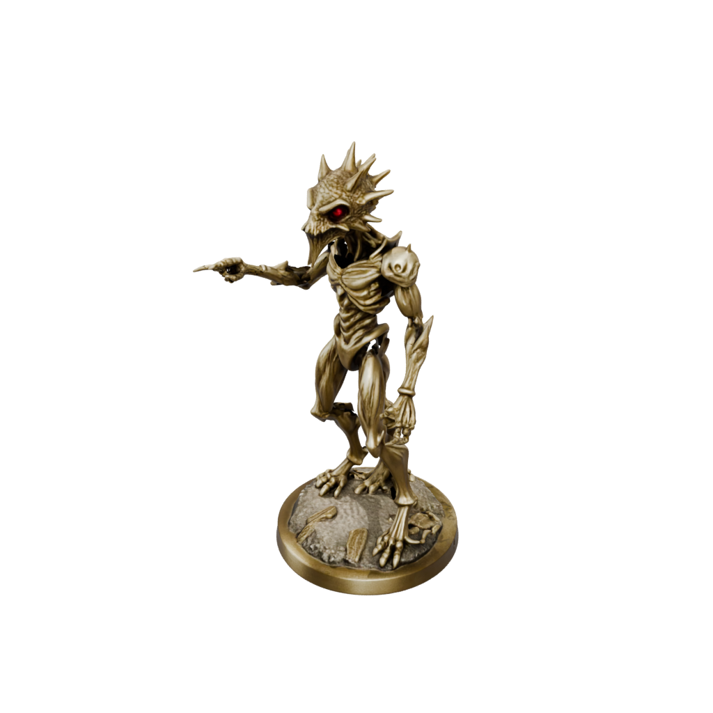 Gold Beholder-Style Floating Eye Tyrant