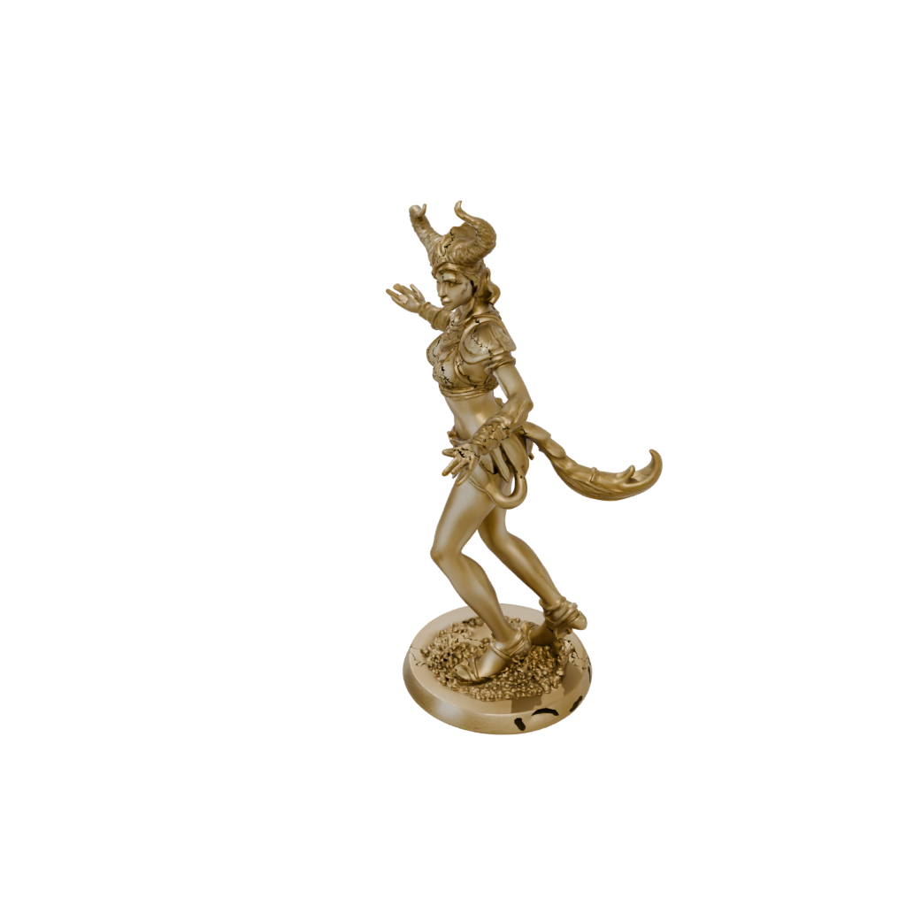 Gold Fire Genie Efreet