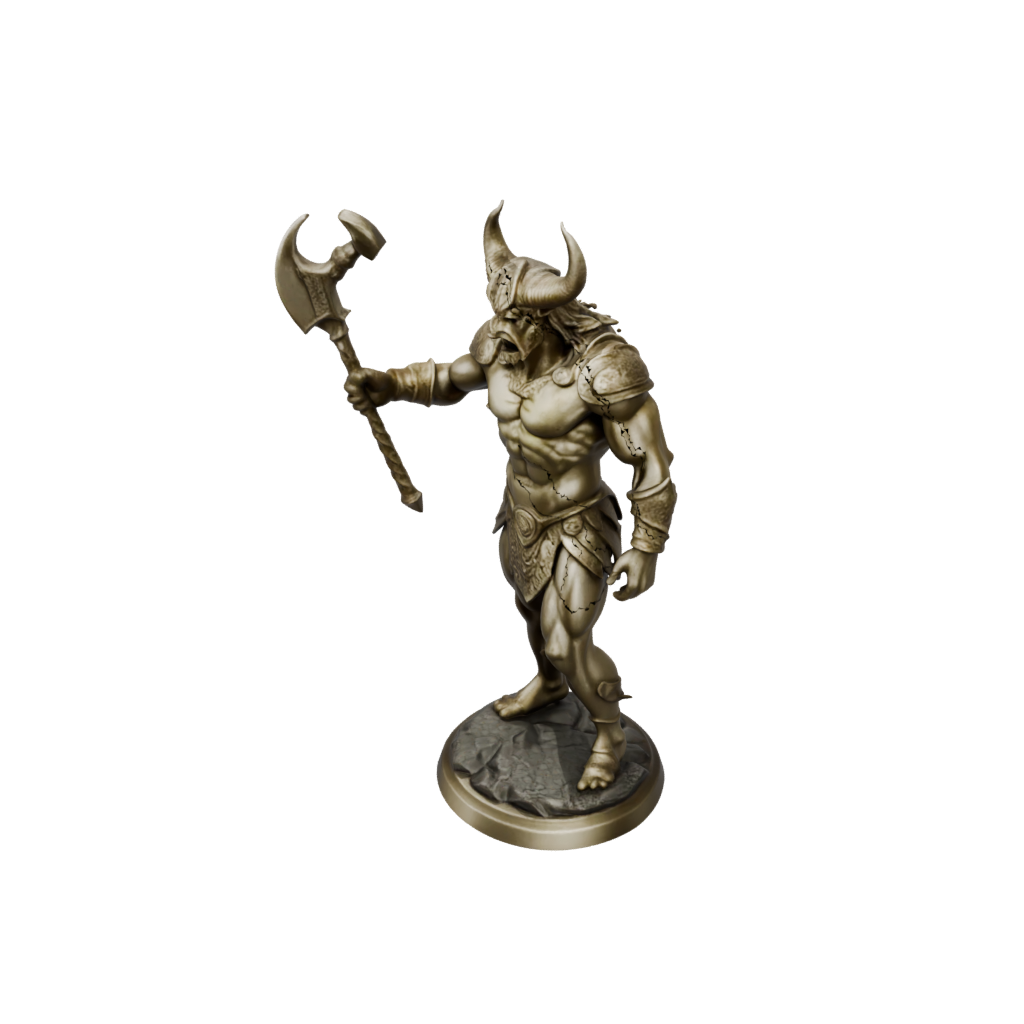 Gold Minotaur Gladiator