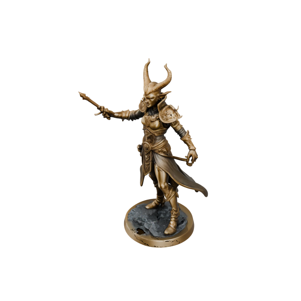 Gold Tiefling Warlock