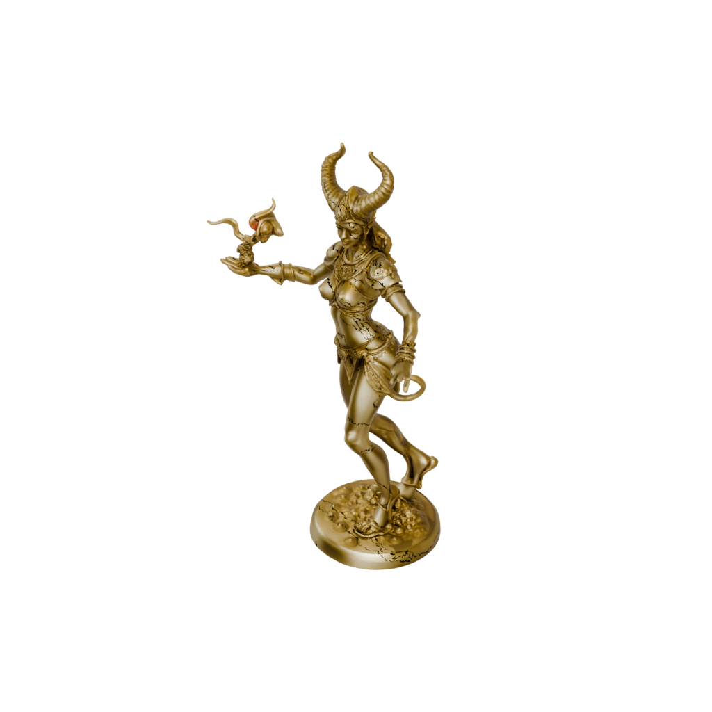 Gold Fire Genie Efreet