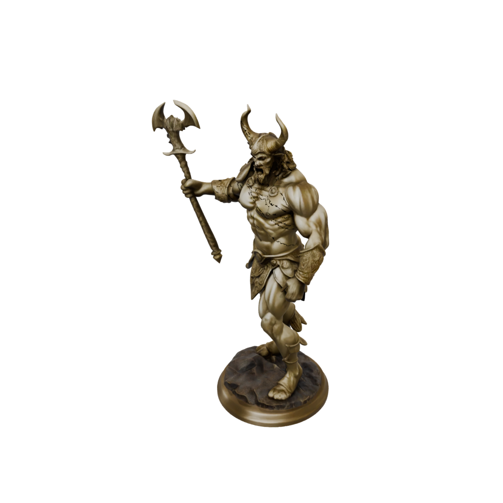 Gold Minotaur Gladiator
