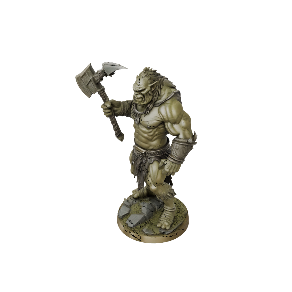 Gold Orc Brute With Cleaver