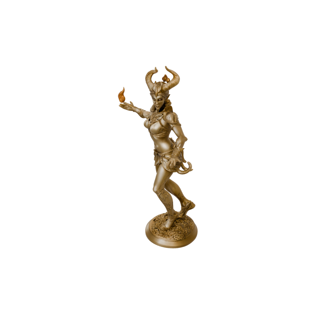 Gold Fire Genie Efreet