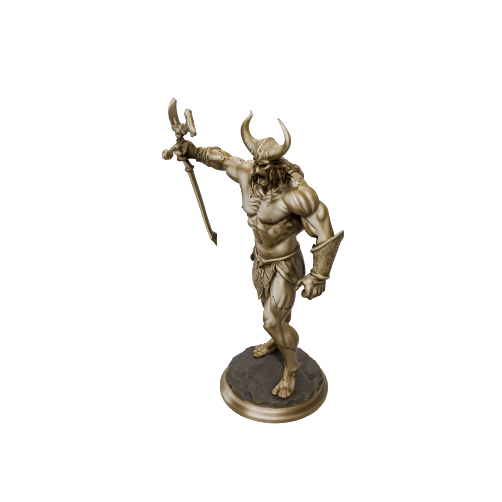 Gold Minotaur Gladiator