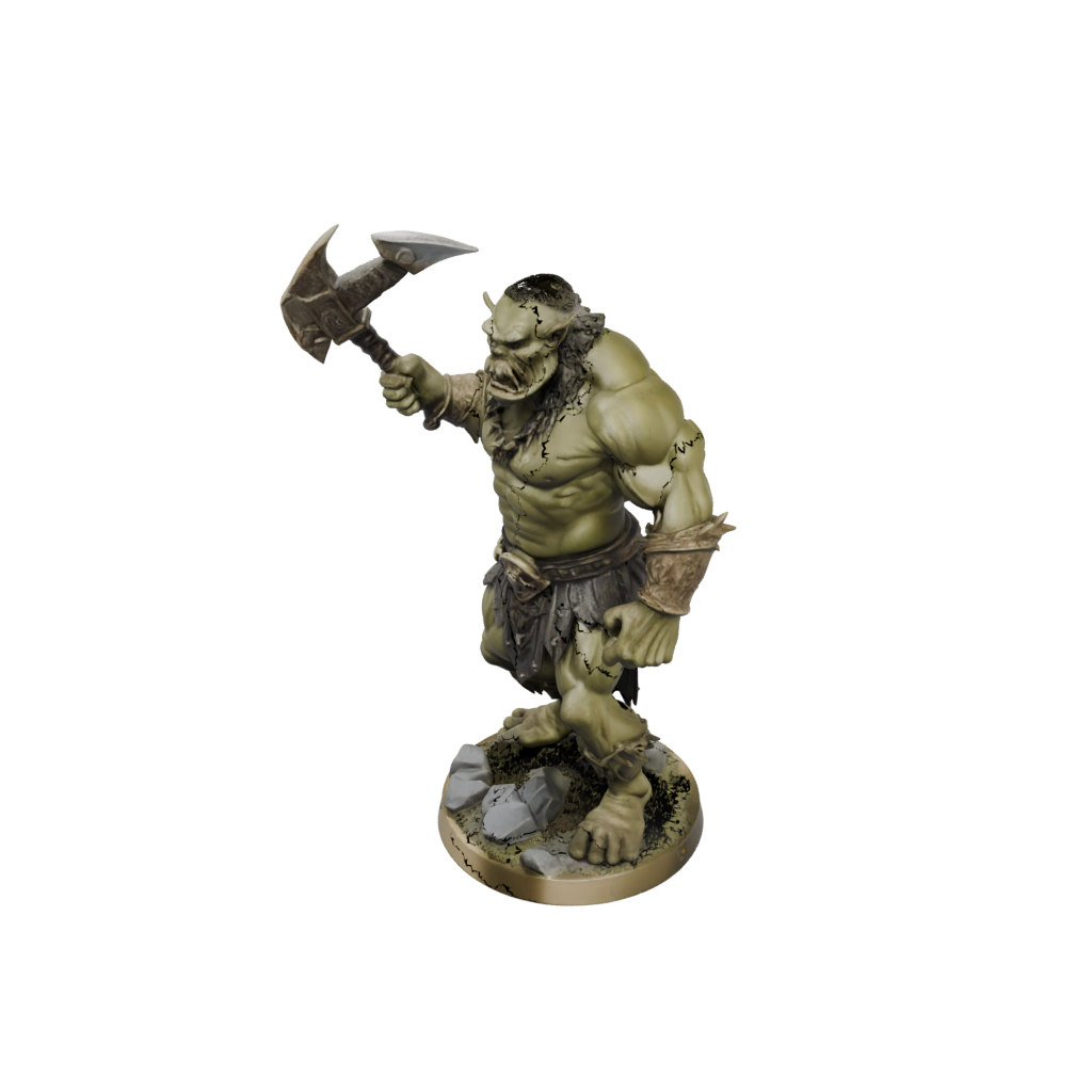 Gold Orc Brute With Cleaver