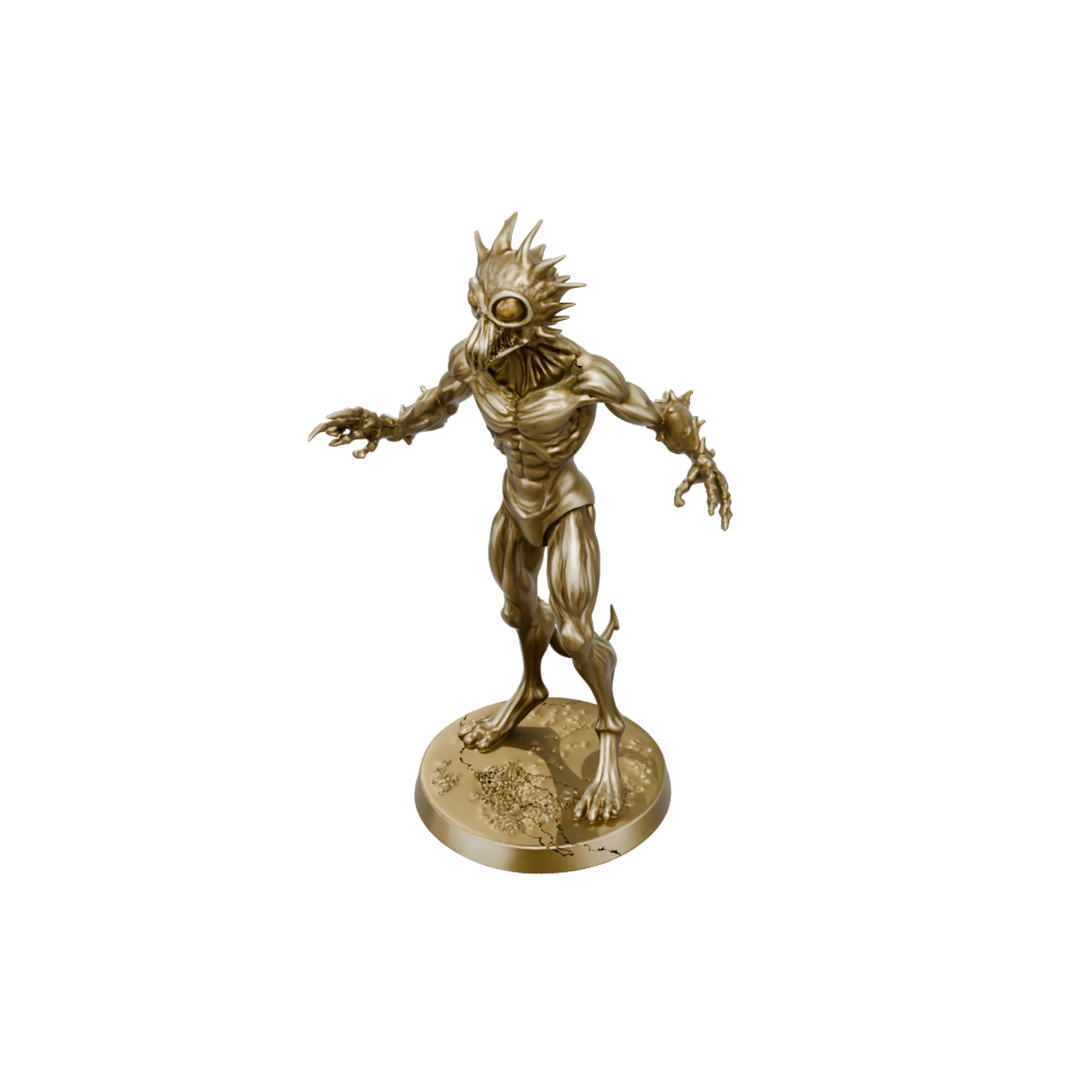 Gold Beholder-Style Floating Eye Tyrant