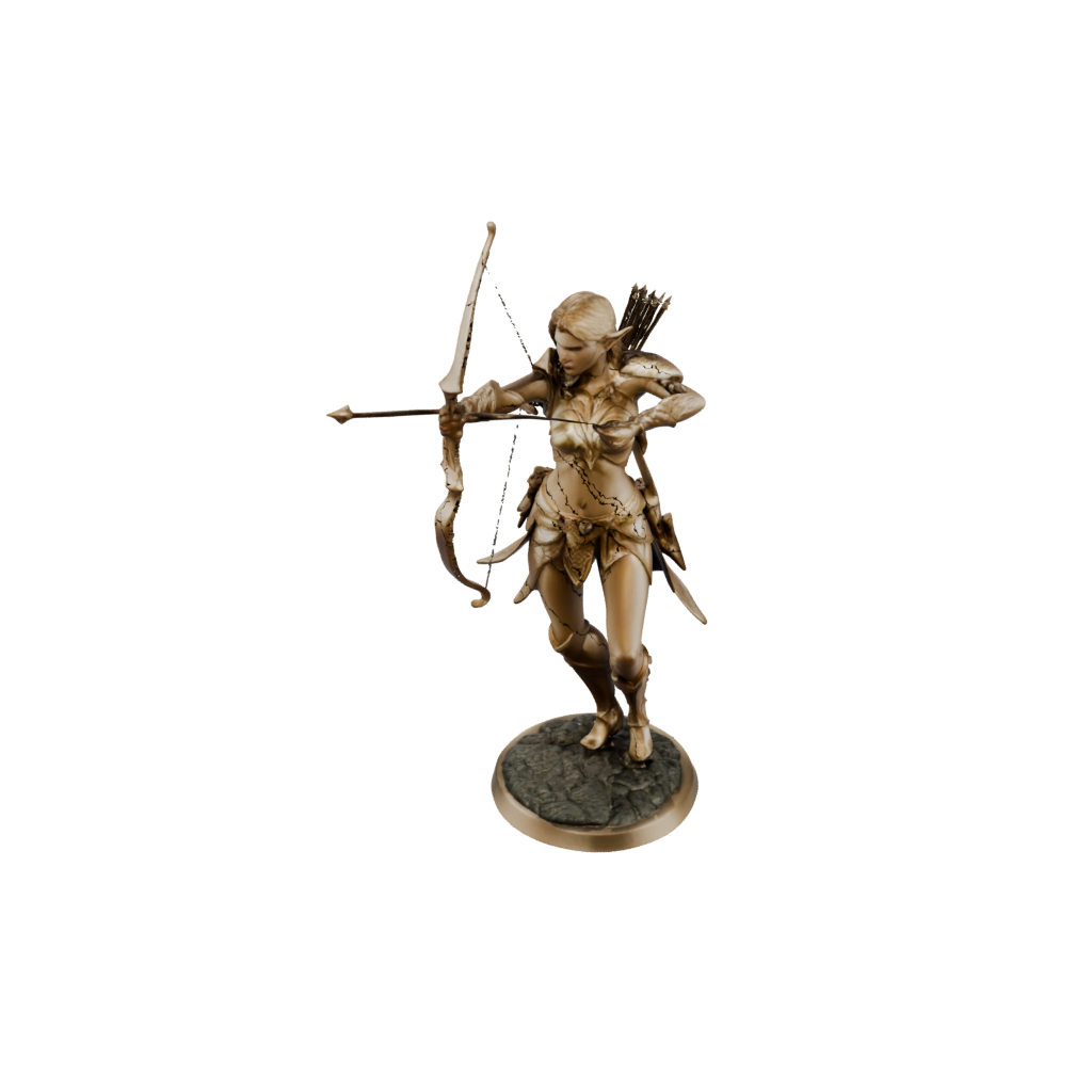 Gold Elven Ranger Archer
