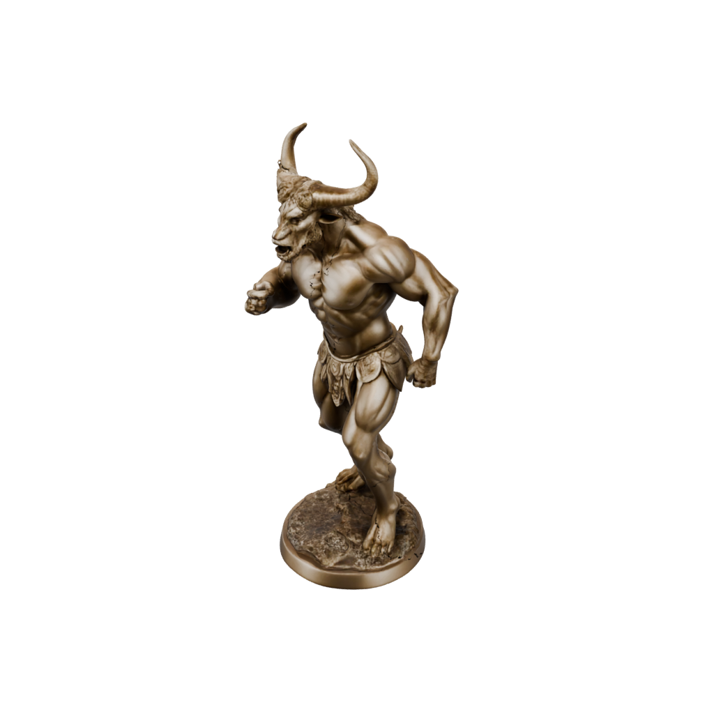 Gold Minotaur Gladiator