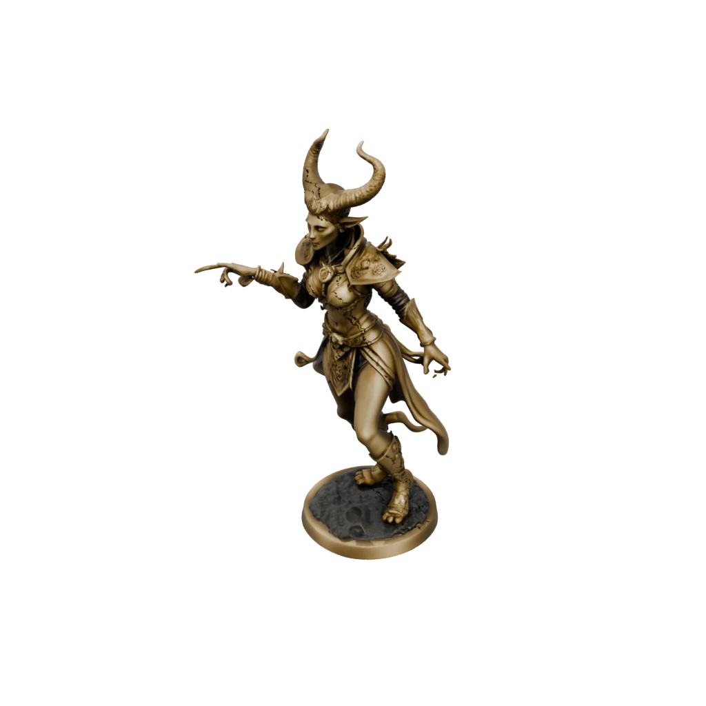 Gold Tiefling Warlock