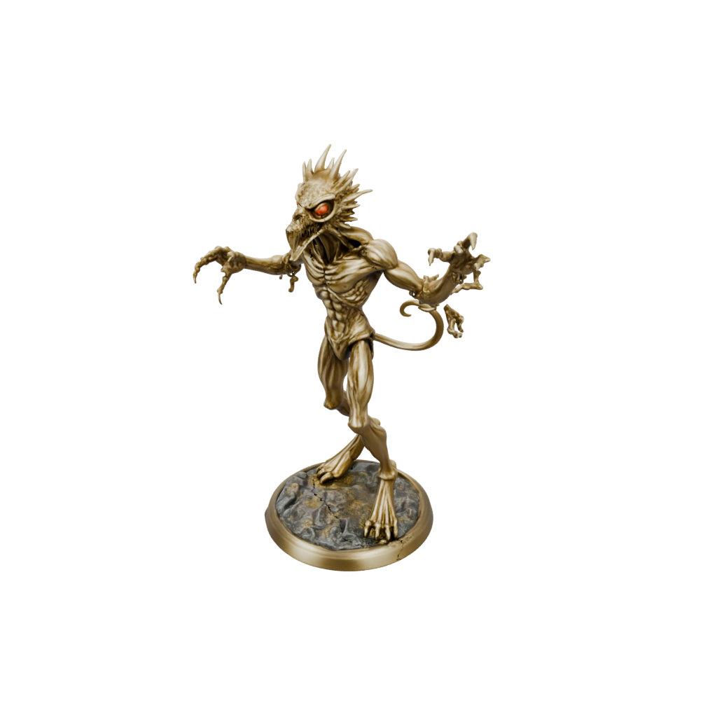 Gold Beholder-Style Floating Eye Tyrant
