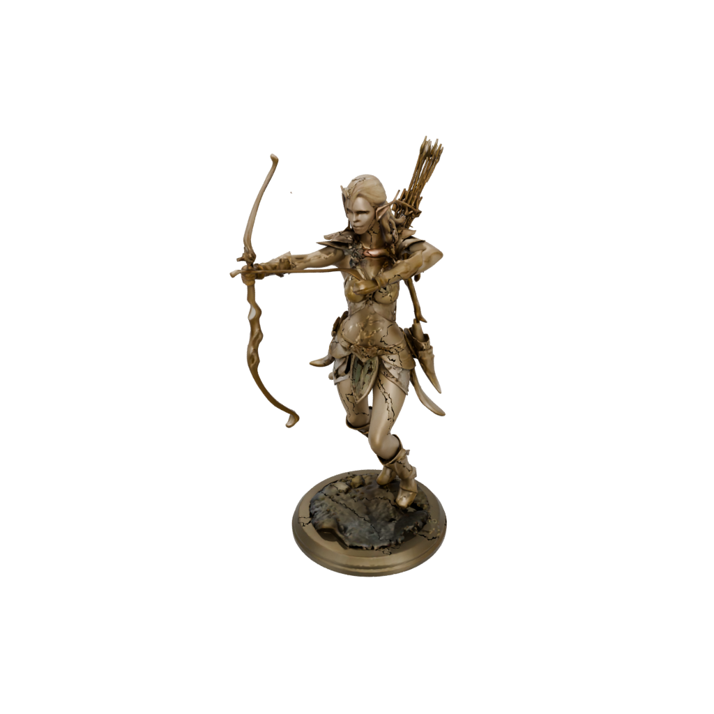 Gold Elven Ranger Archer