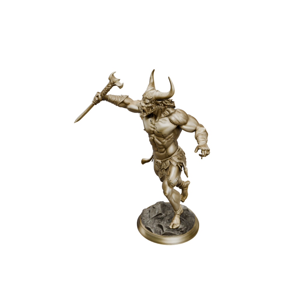 Gold Minotaur Gladiator