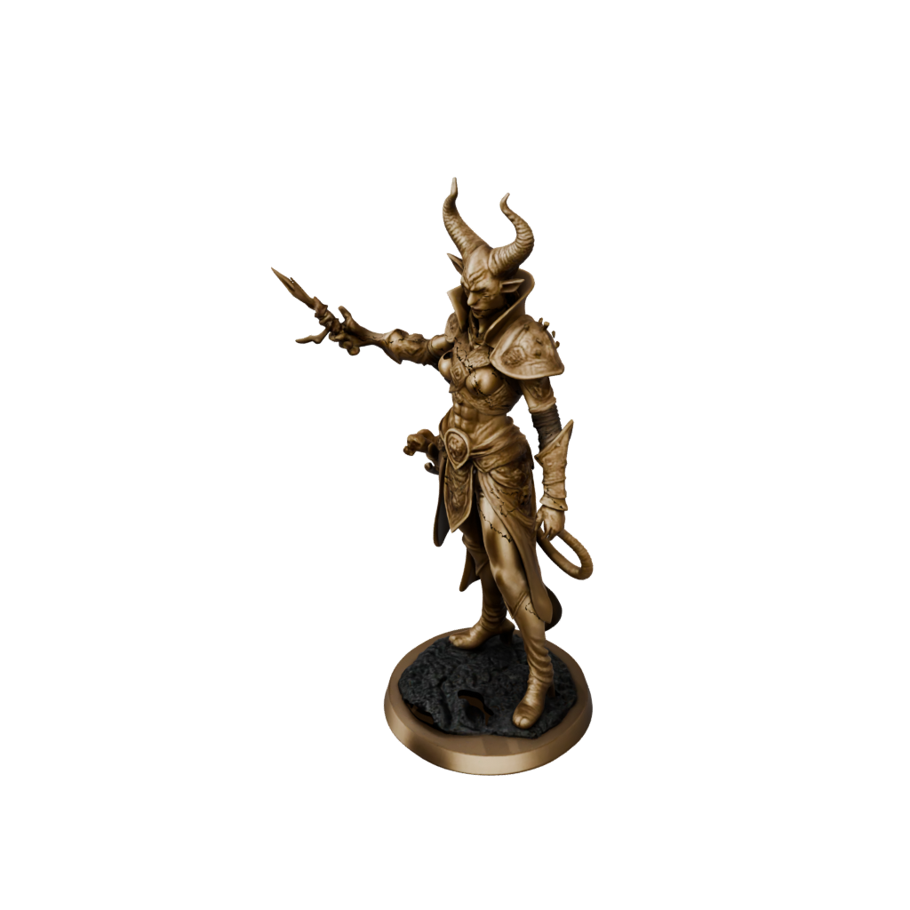 Gold Tiefling Warlock