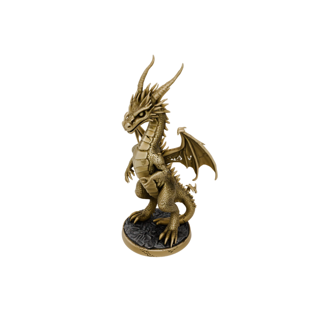 Gold Young Dragon Wyrmling