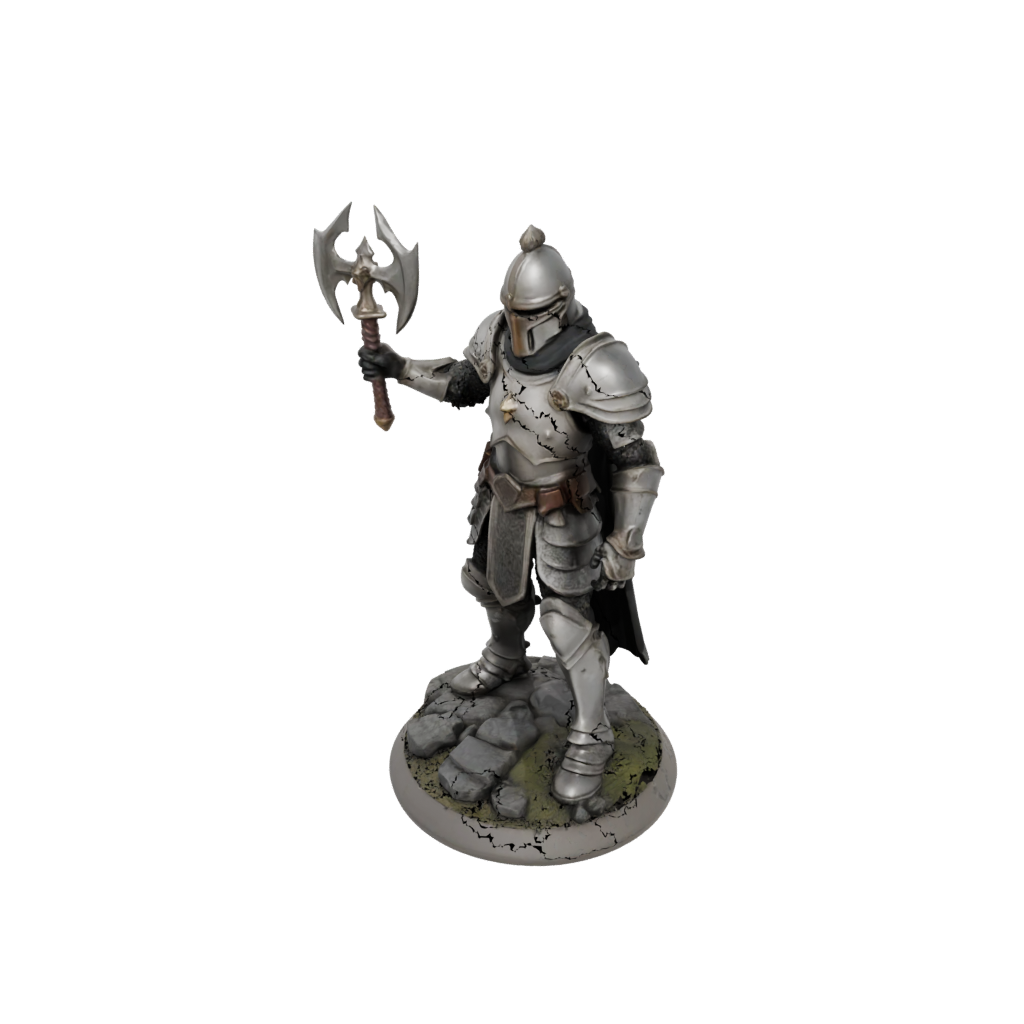 Armored Paladin With War Maul