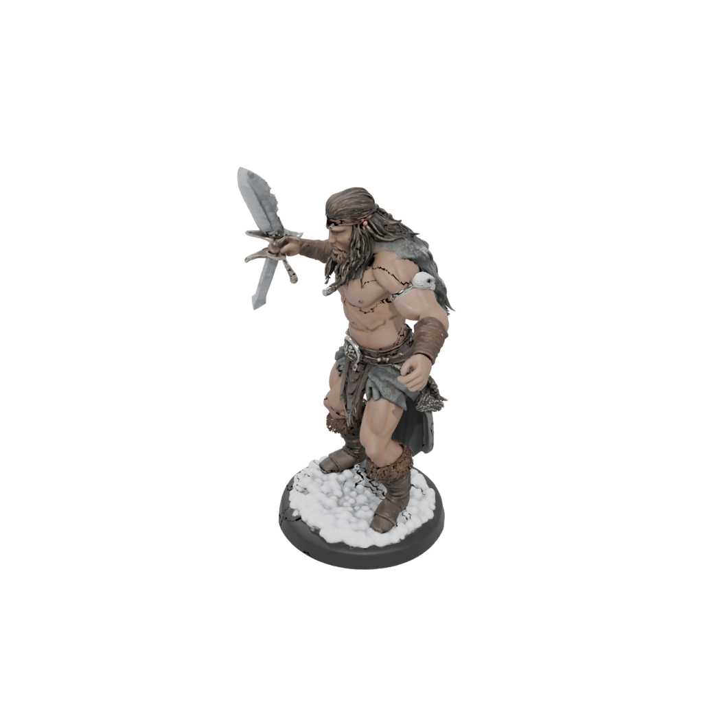 Holiday Barbarian With Greatsword