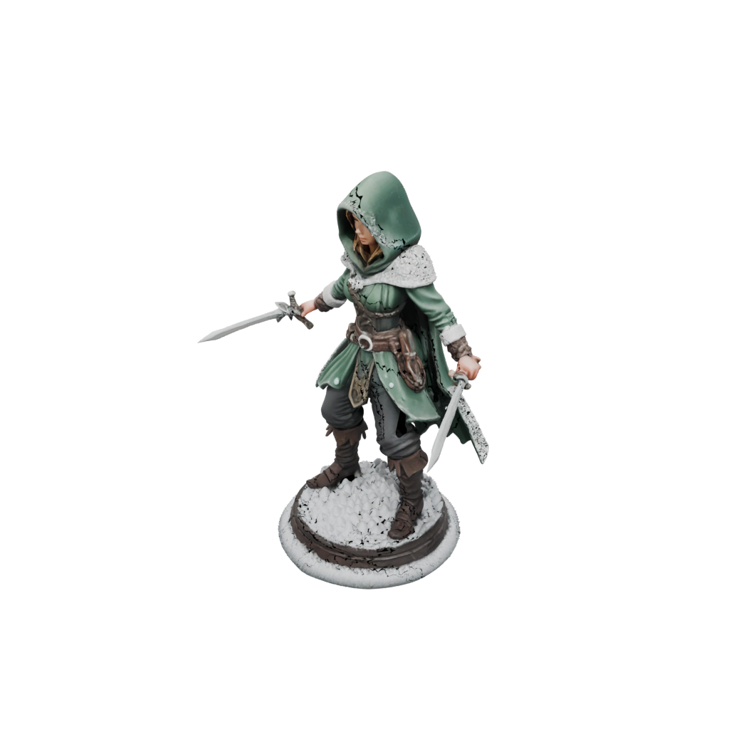 Holiday Hooded Rogue With Daggers