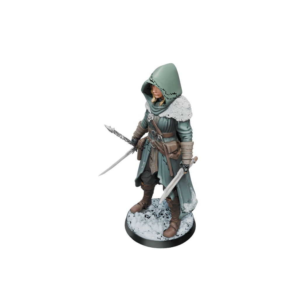 Holiday Hooded Rogue With Daggers