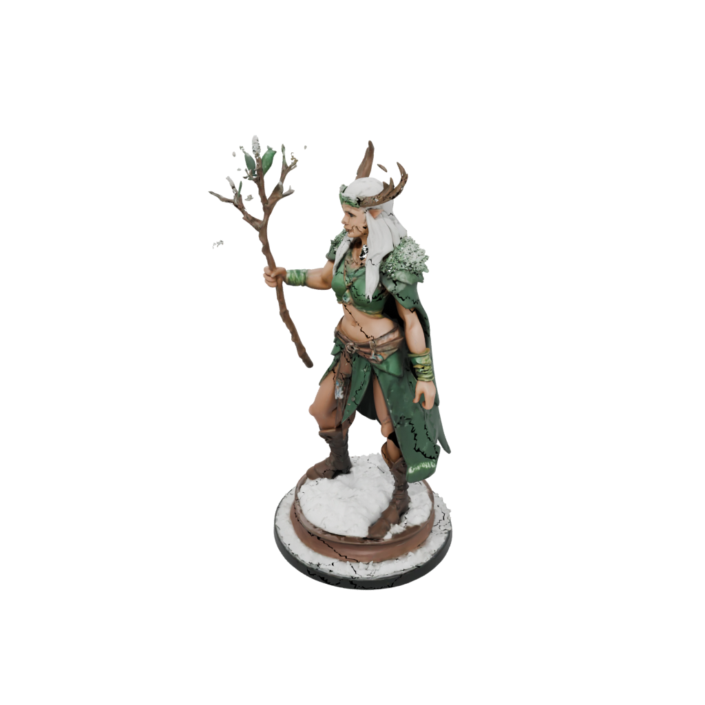 Holiday Wood-Elf Druid
