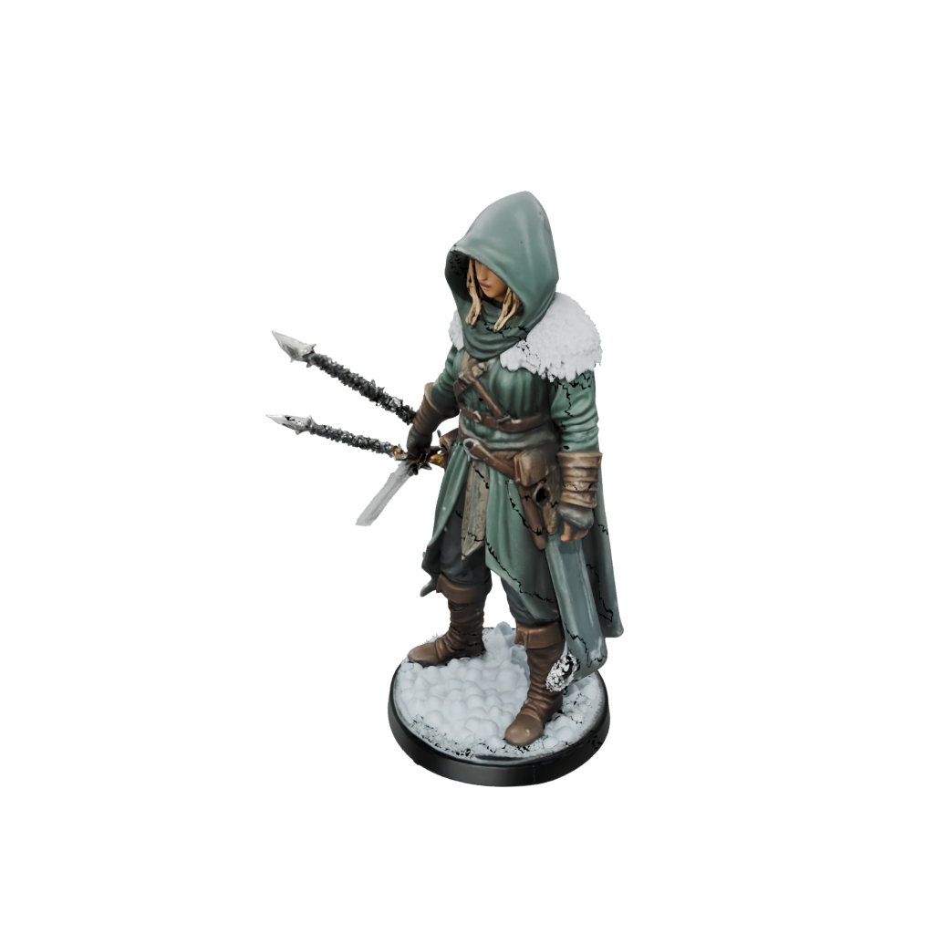 Holiday Hooded Rogue With Daggers