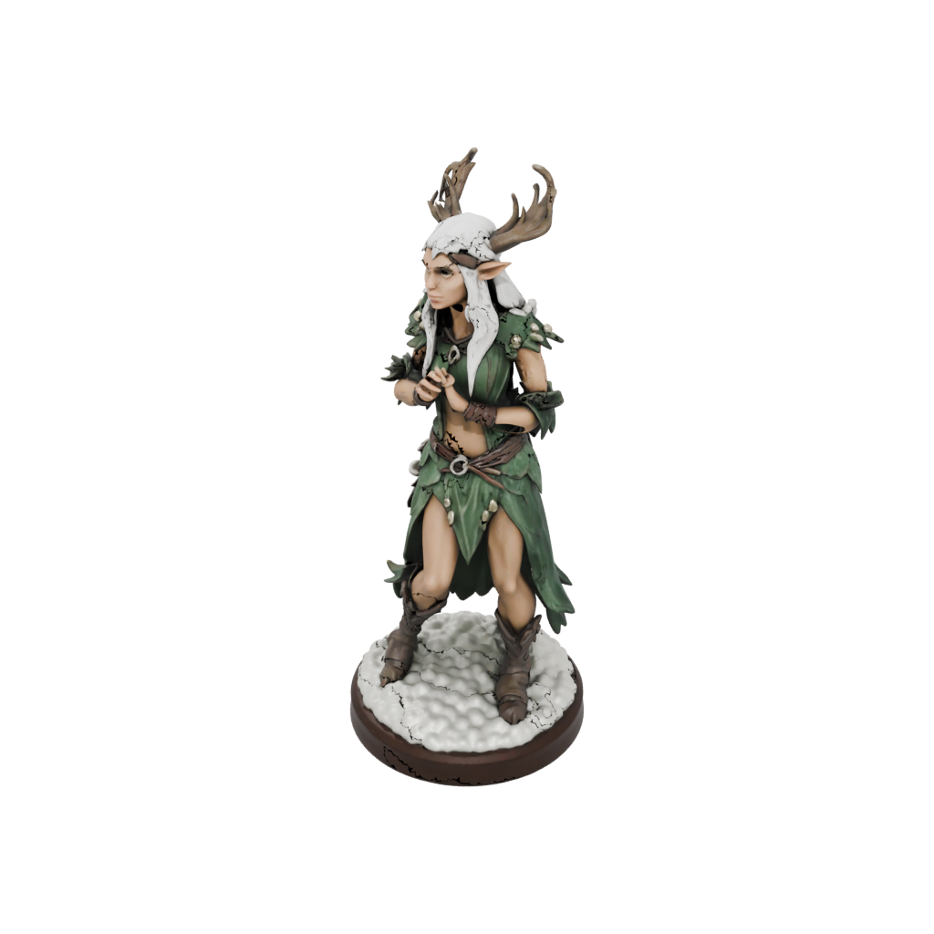 Holiday Wood-Elf Druid