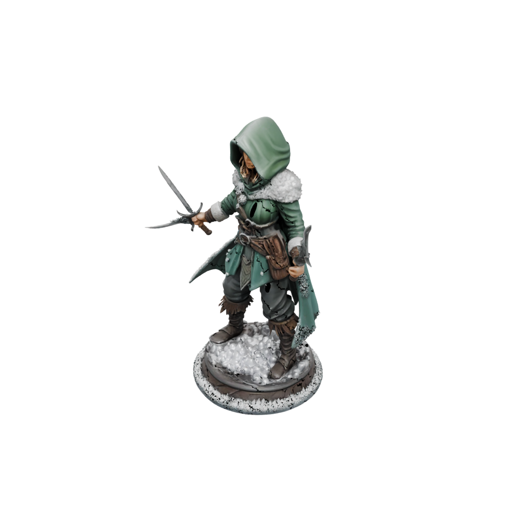 Holiday Hooded Rogue With Daggers