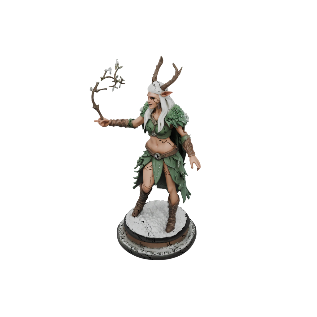 Holiday Wood-Elf Druid
