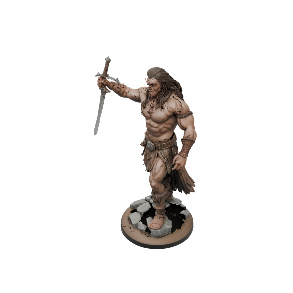 Jumbo Barbarian With Greatsword
