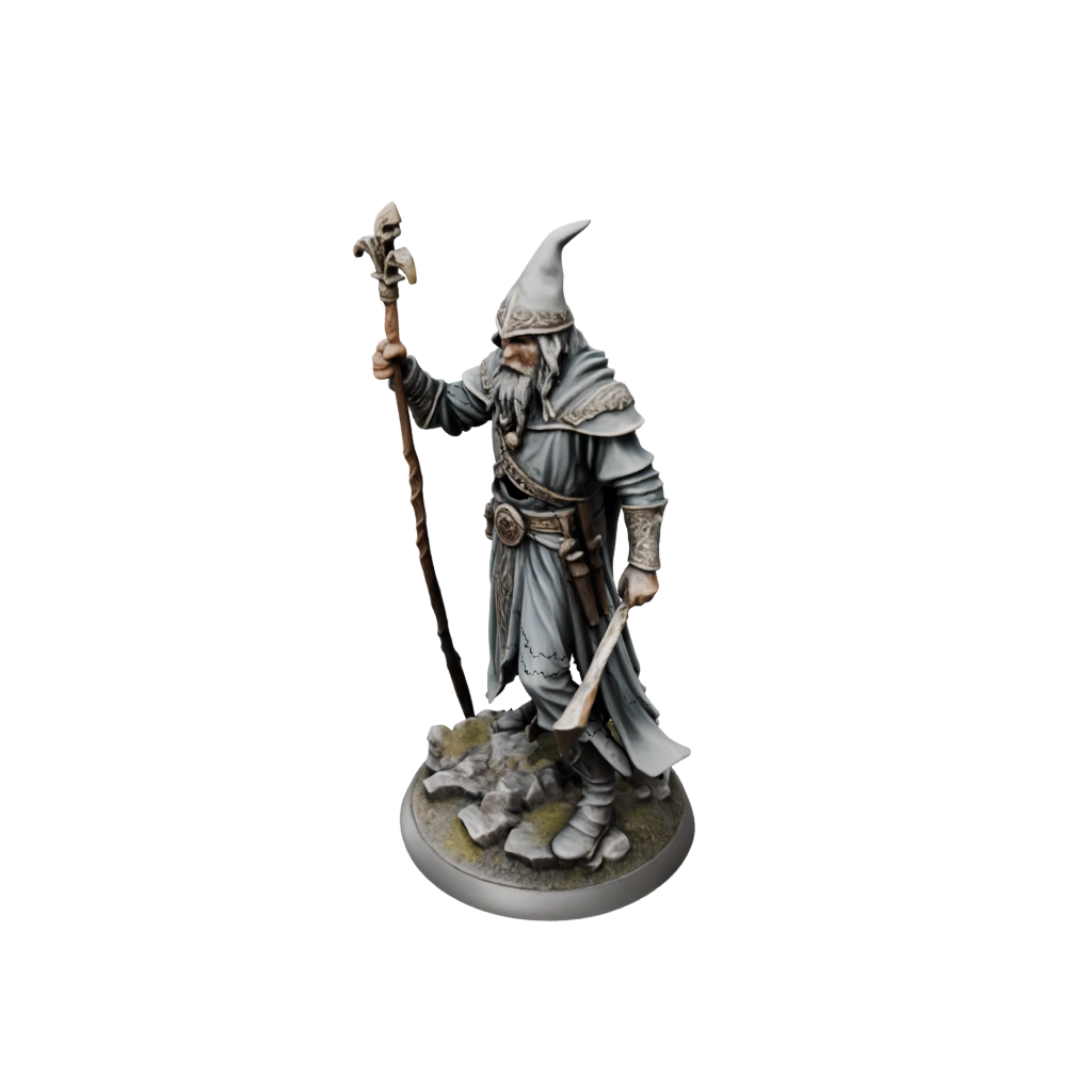 Jumbo Battle Wizard With Staff