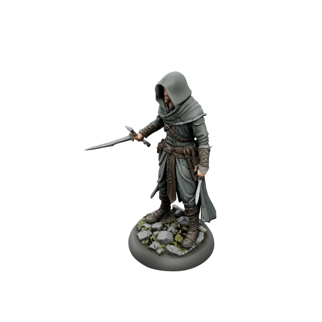 Jumbo Hooded Rogue With Daggers