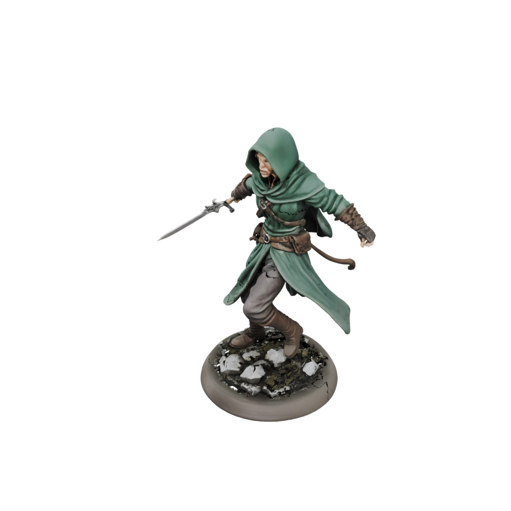 Jumbo Hooded Rogue With Daggers