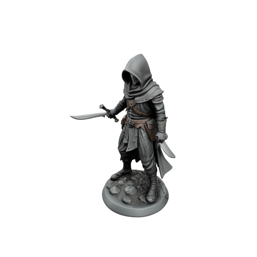 Jumbo Hooded Rogue With Daggers