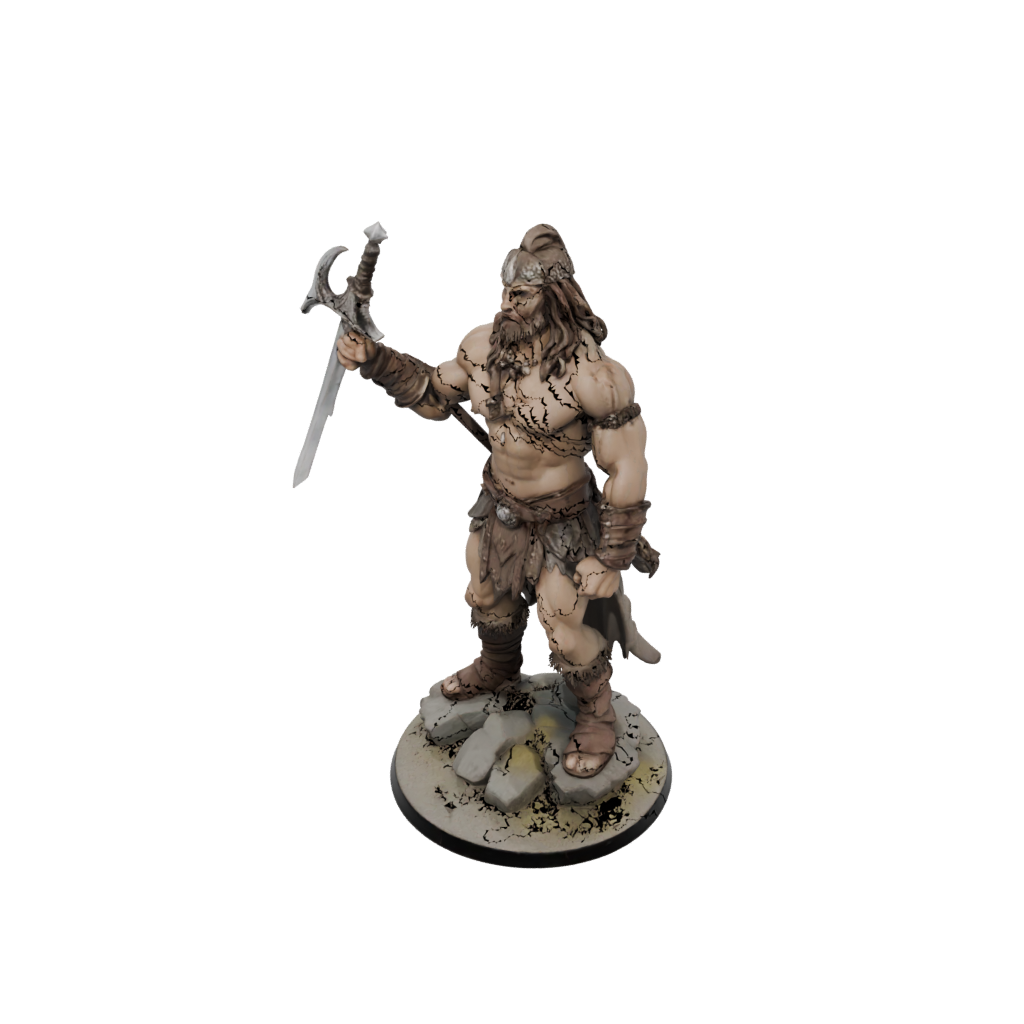 Jumbo Barbarian With Greatsword