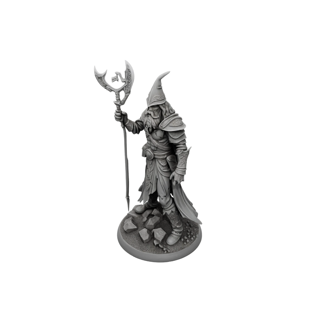 Jumbo Battle Wizard With Staff