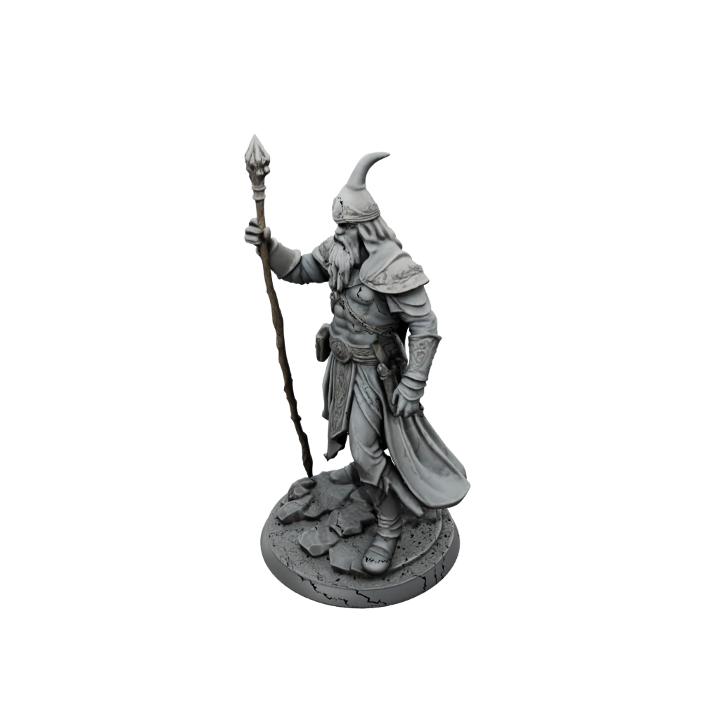 Jumbo Battle Wizard With Staff