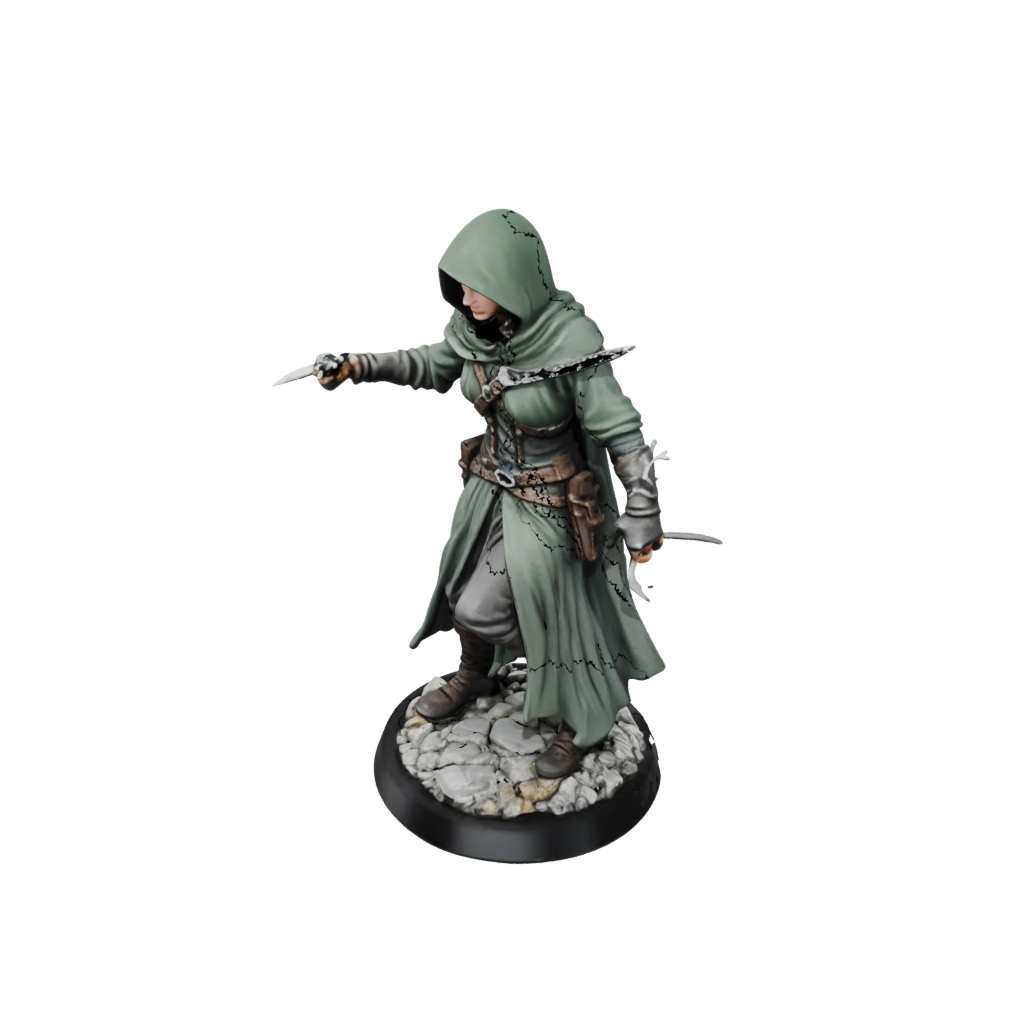 Jumbo Hooded Rogue With Daggers
