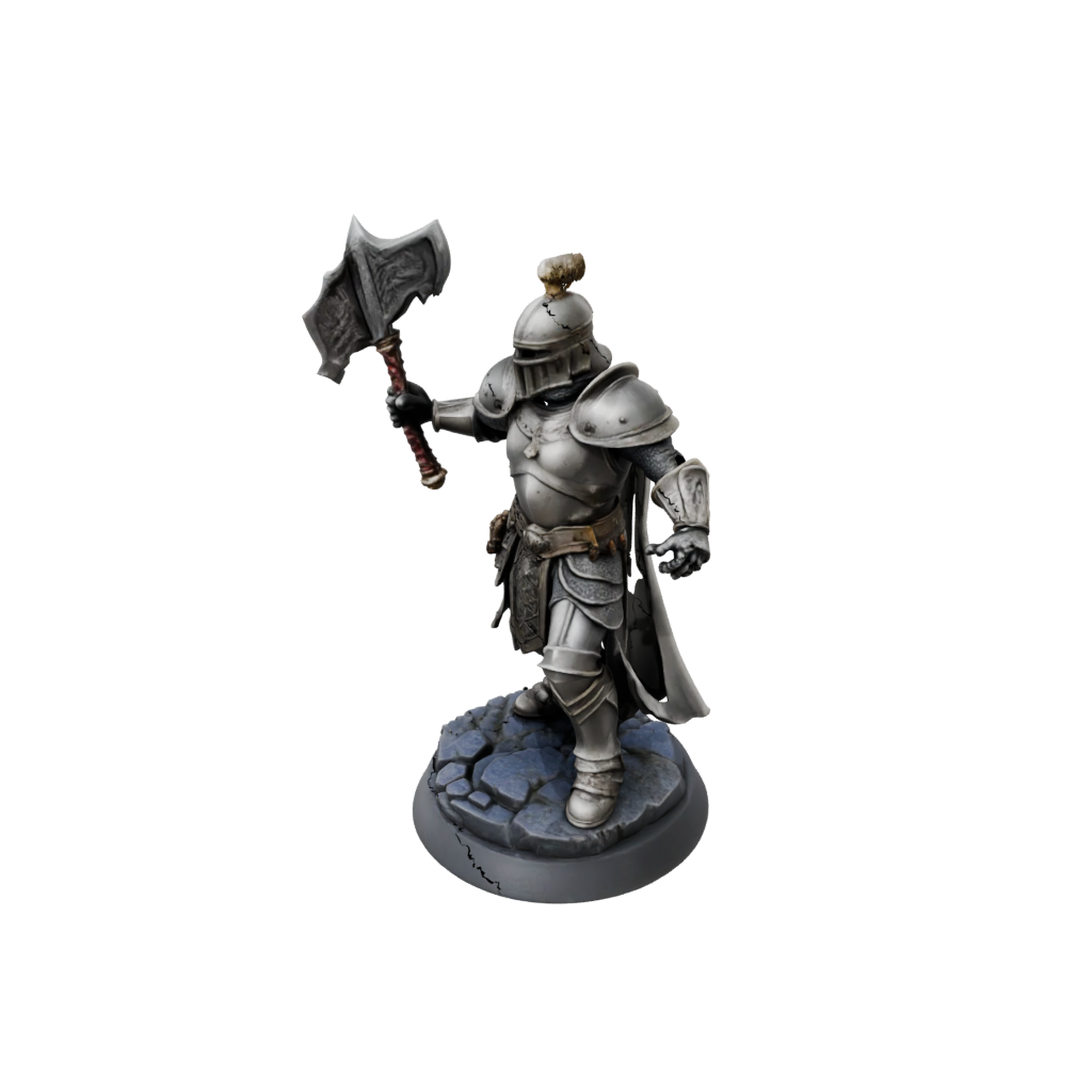 Jumbo Armored Paladin With War Maul