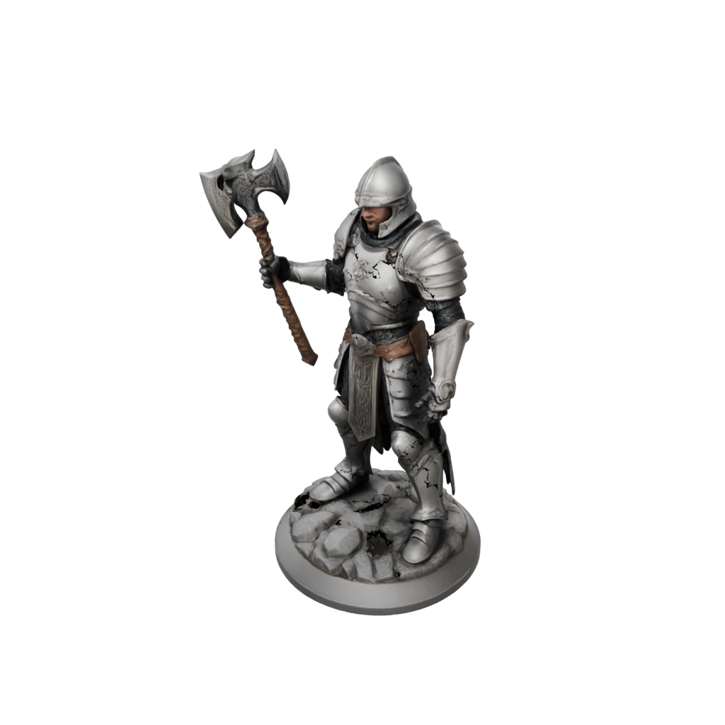 Jumbo Armored Paladin With War Maul
