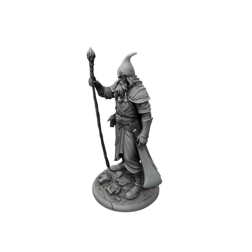 Jumbo Battle Wizard With Staff