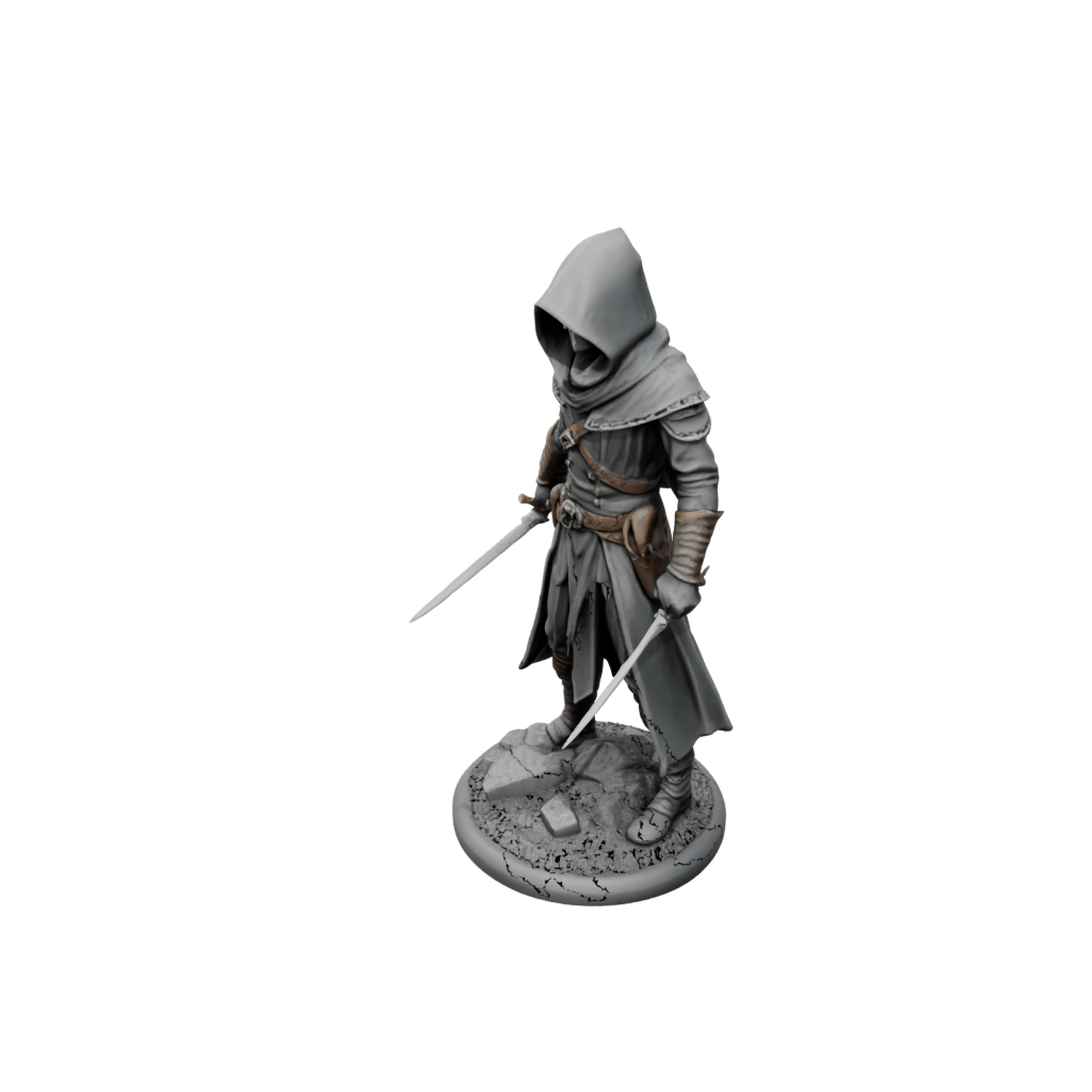 Jumbo Hooded Rogue With Daggers