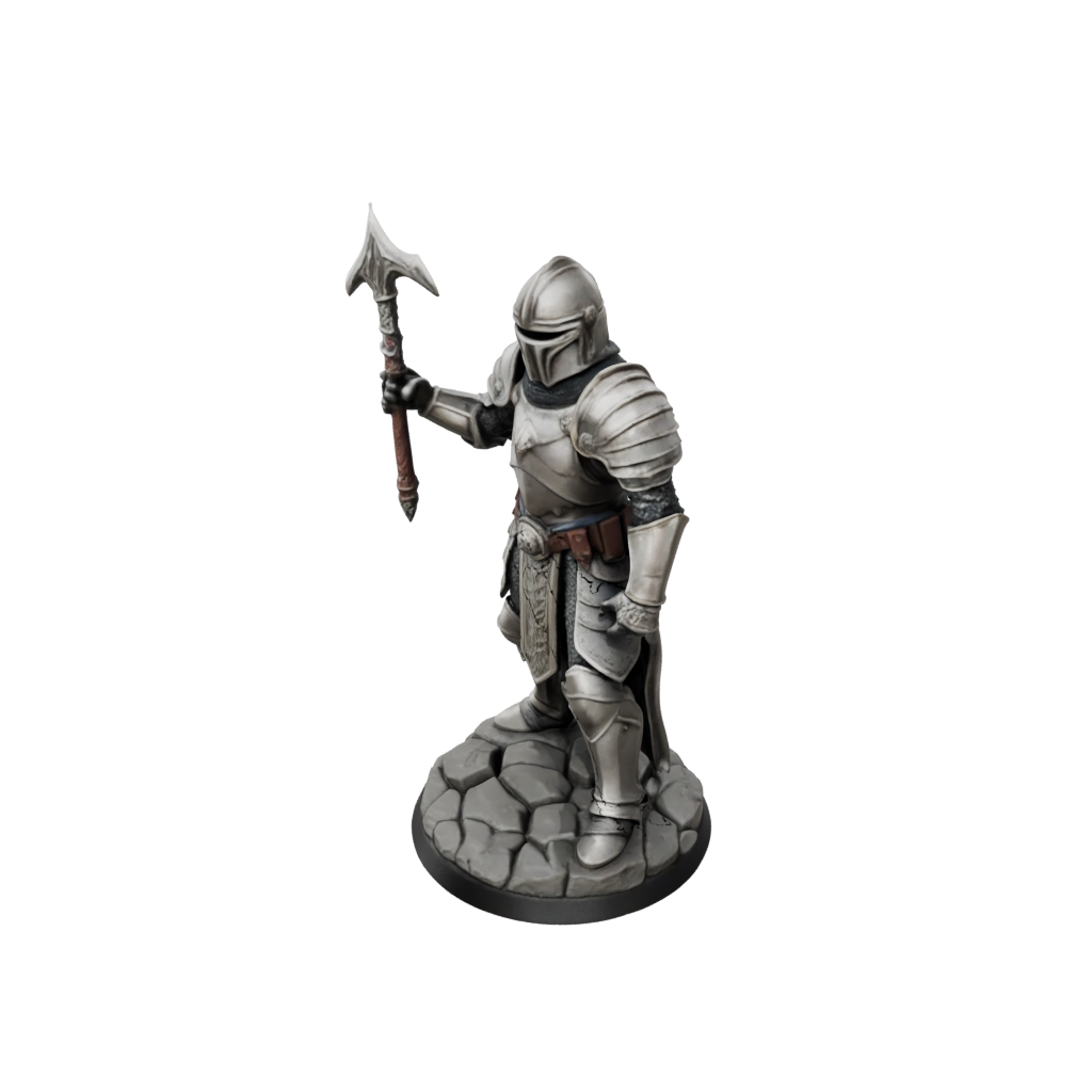 Armored Paladin With War Maul