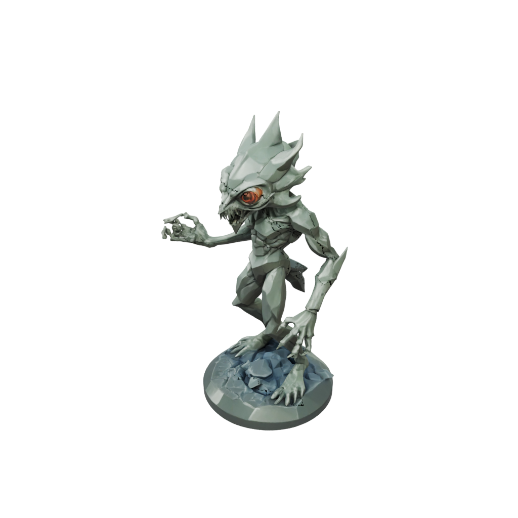 Low-Poly Beholder-Style Floating Eye Tyrant