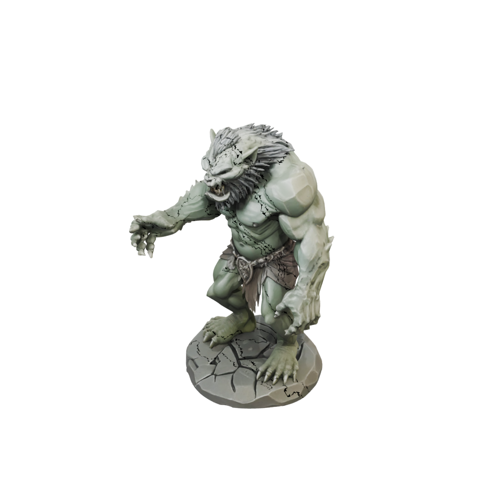 Low-Poly Cave Troll