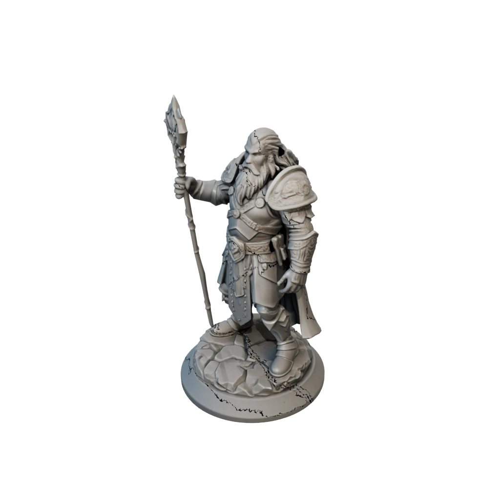 Low-Poly Dwarven Cleric
