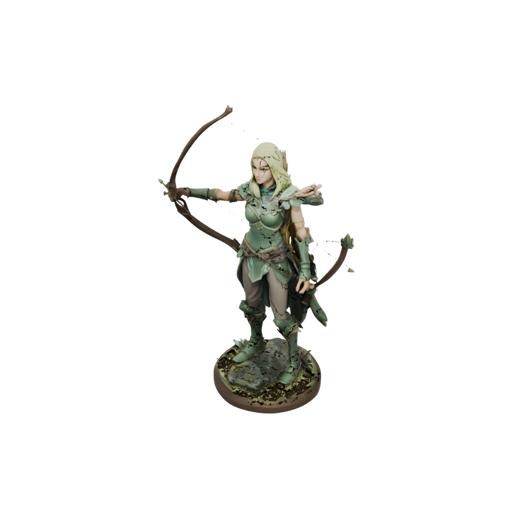 Low-Poly Elven Ranger Archer