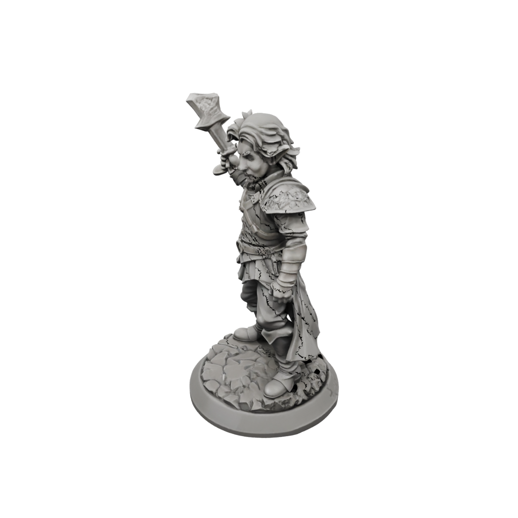 Low-Poly Halfling Bard