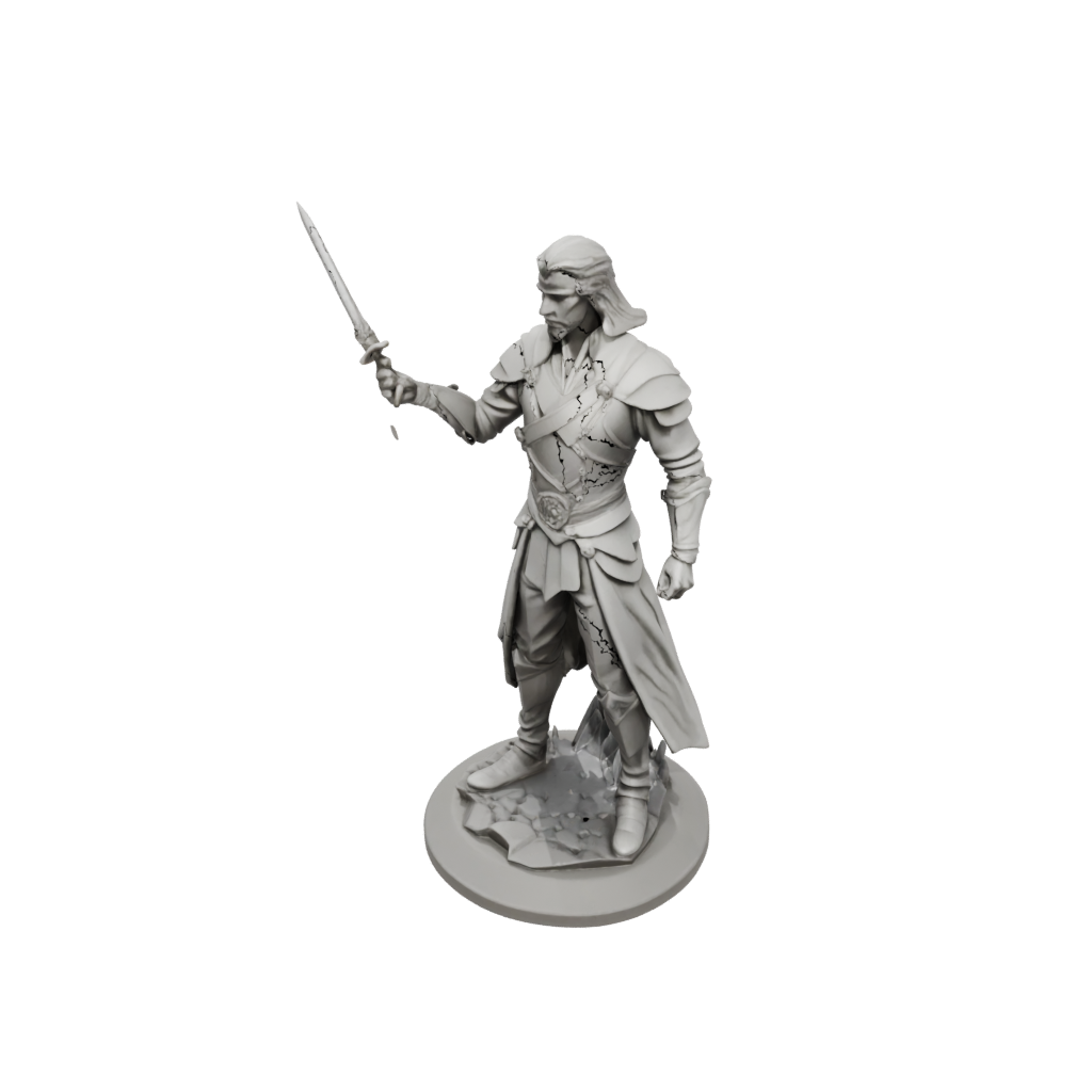 Low-Poly Human Swordmaster