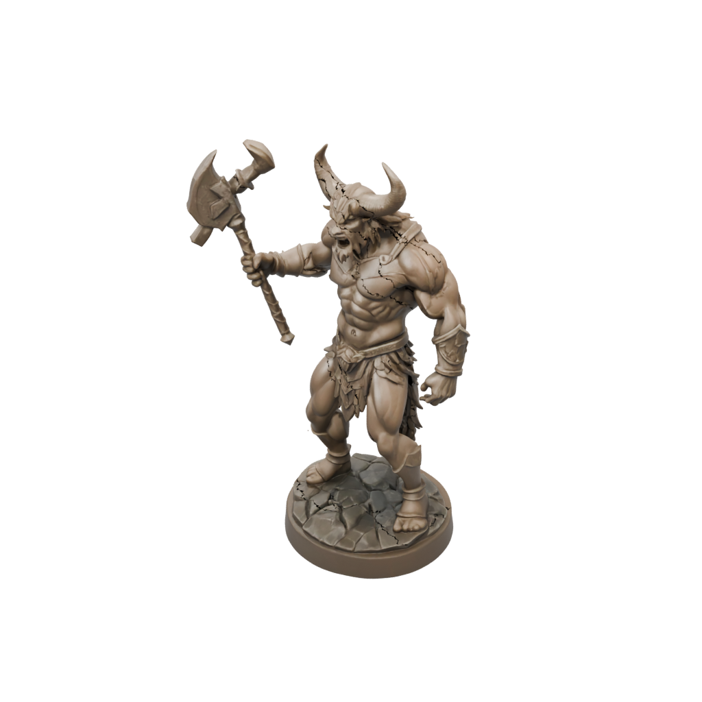 Low-Poly Minotaur Gladiator