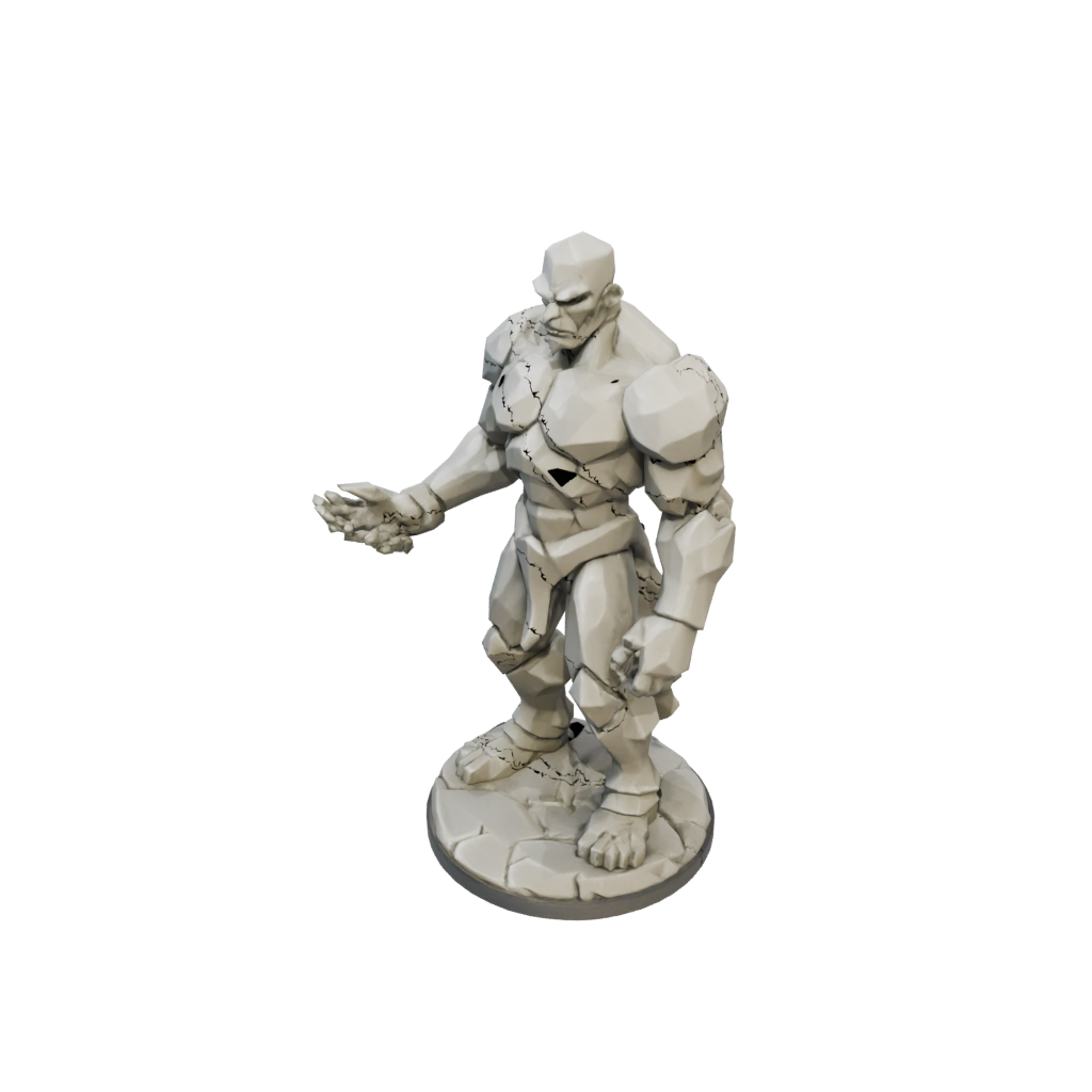 Low-Poly Stone Golem